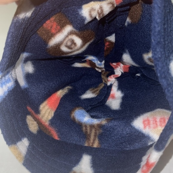 Handmade Navy Blue Craft Beer Tap Fleece Beanie Made By My Mom Warm&Cozy Size M - Picture 6 of 6